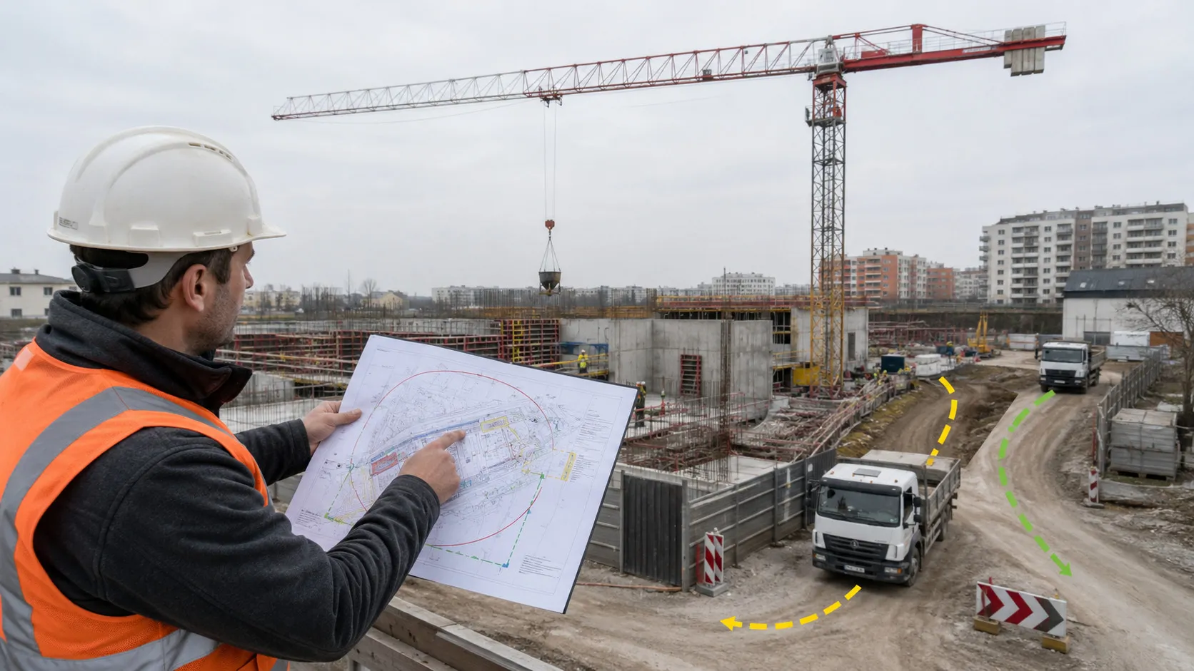 Înainte să rezervi o macara turn, verifică raza, sarcina și accesul în șantier — Revista Depinde de Noi